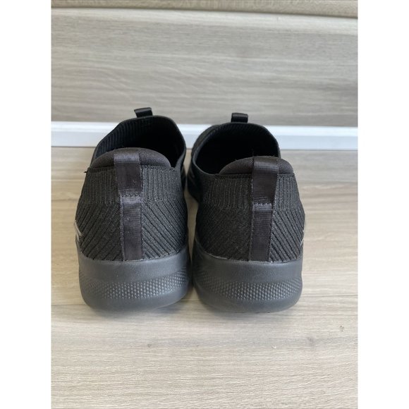 Women's Skechers Go Walk Black Sparkly hyper pillars Size 10 Slip-on’s Mint! - Picture 10 of 11